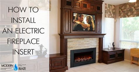 how to replace electric fireplace insert